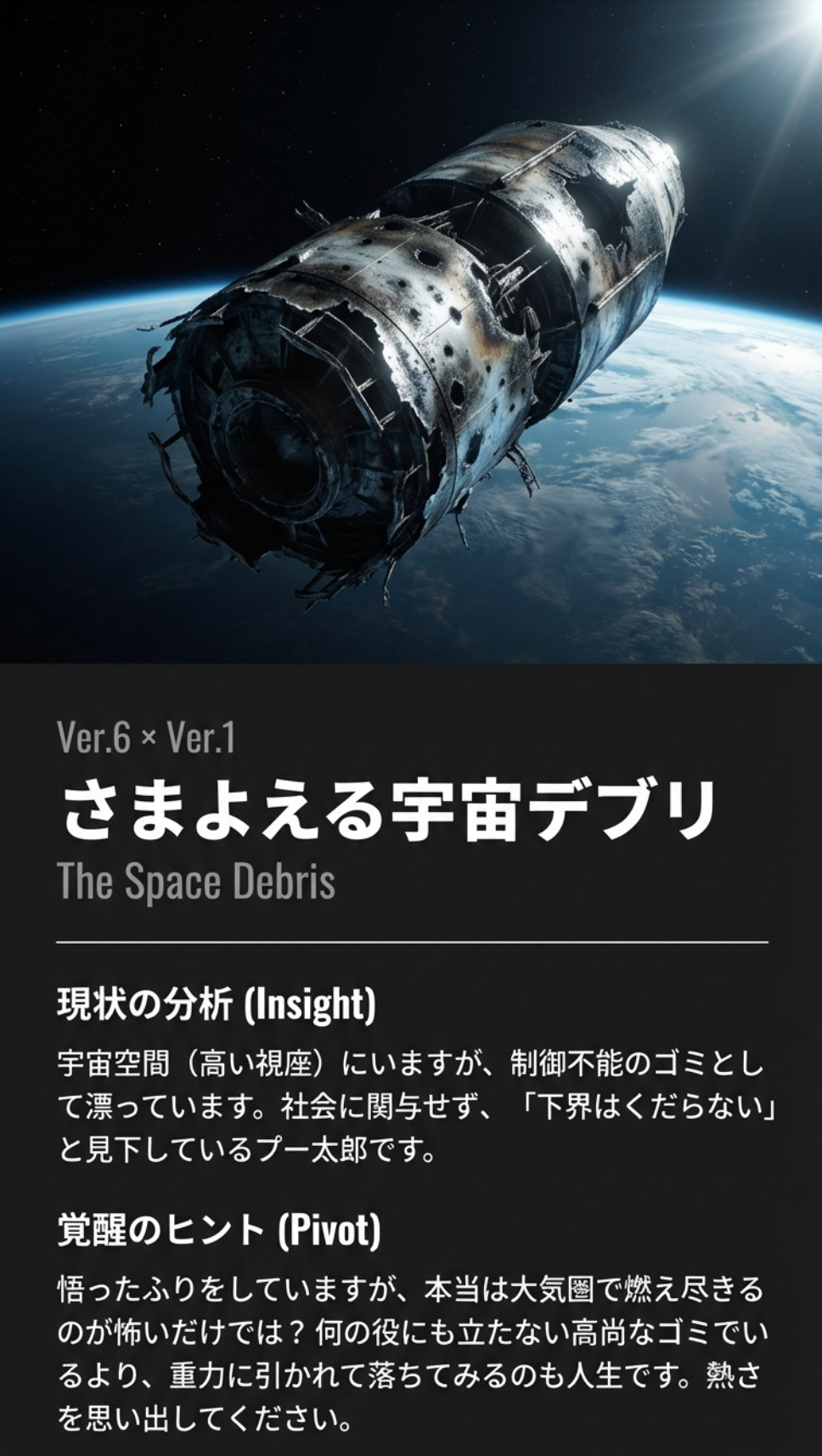 さまよえる宇宙デブリ