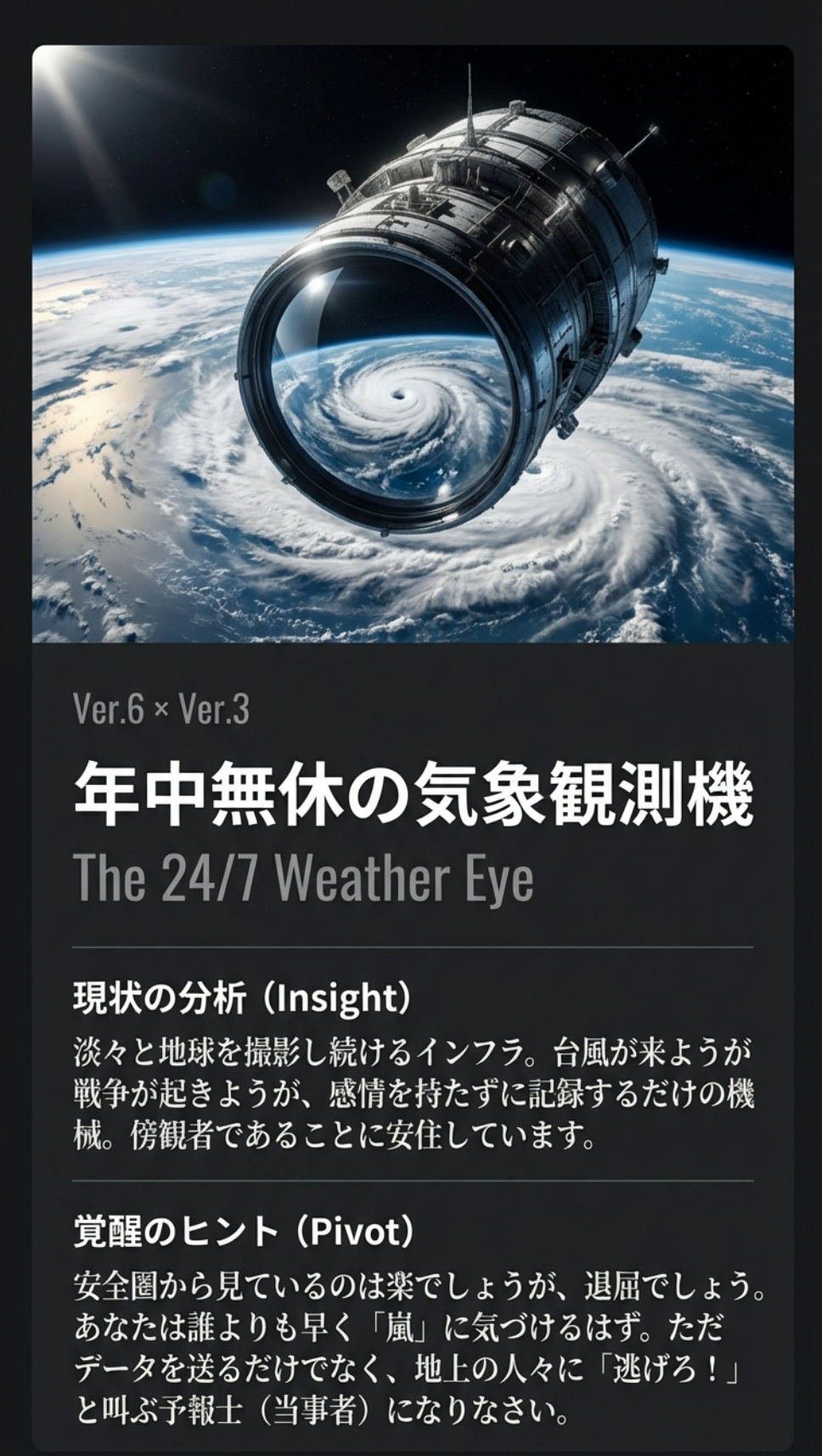 年中無休の気象観測機